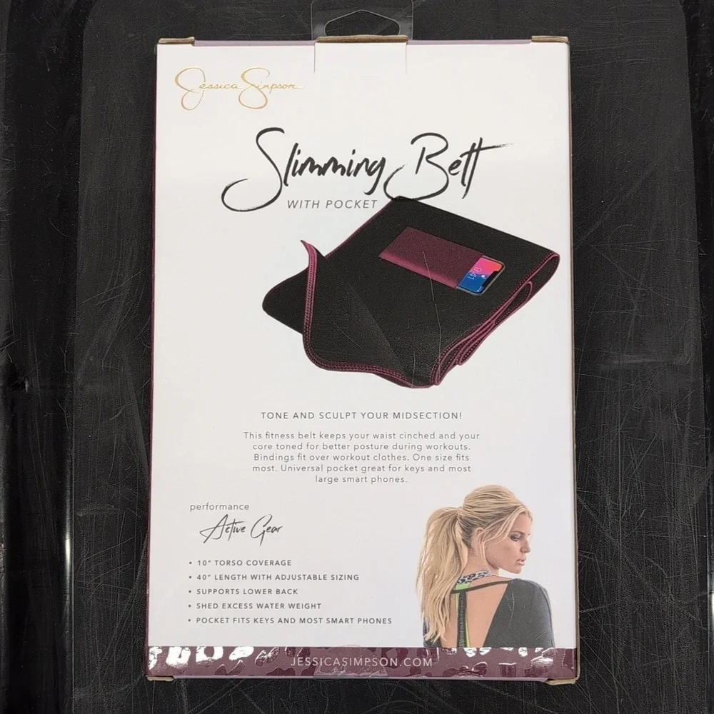NEW Jessica Simpson Slimming Belt with Pocket 10" Torso Coverage 40" Length - Picture 4 of 6